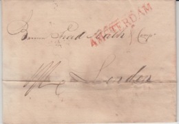 NEDERLAND USED COVER 1828 AMSTERDAM LONDON - ...-1852 Voorlopers