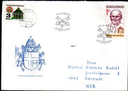 CZECHOSLOVAKIA 1990 Papal Visit FDC   Michel 3046 - FDC