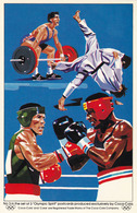 OLYMPIC SPIRIT : WEIGHTLIFTING / JUDO / BOXING - PUBLICITÉ / ADVERTISING : COCA-COLA (ha07) - Weightlifting