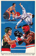 OLYMPIC SPIRIT : WEIGHTLIFTING / JUDO / BOXING - PUBLICITÉ / ADVERTISING : COCA-COLA (ha07) - Halterofilia