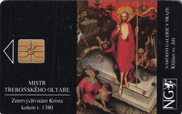 CZECH REPUBLIC - Zmrtvychvstani Krista, Painting/Mistr Trebonskeho Oltare, Chip GEM1B, Tirage %50000, 03/94, Used - Tschechische Rep.