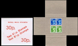 GREAT BRITAIN-Scotland 1977 Test Booklet 30p 2x6½p 2x8½p Inner:BEIGE Box Pack Carton - Abarten & Kuriositäten