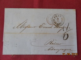 Lettre De 1866 à Destination De Reims - Storia Postale