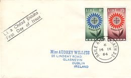 Irlande - Lettre De 1964 - Oblit Baile Atha Cliath - Exp Vers  Dublin - Europa 1964 - - Brieven En Documenten