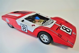 Vintage TIN TOY FERRARI 512S : Maker Joustra - 27cm/12" - FRANCE - 1960-70's - - Collectors & Unusuals - All Brands