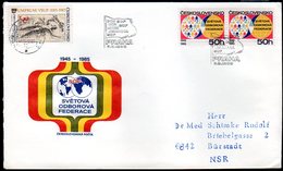 CZECHOSLOVAKIA 1985 World Trades Union  FDC.  Michel 2824 - FDC