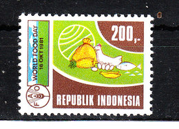 Indonesia - 1981. Per L' Alimentazione Nel Mondo. FAO.For Food In The World. MNH - Contre La Faim