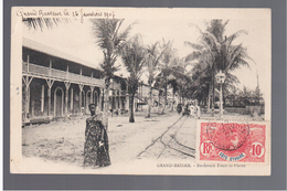 Cote D'Ivoire Grand Bassam - Boulevard Trech La Plaine 1907 OLD POSTCARD - Côte-d'Ivoire