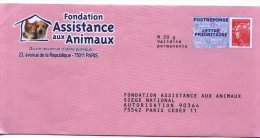 PAP Réponse - Fondation Assistance Aux Animaux - Neuf - N° 12P422 - PAP: Antwort/Beaujard