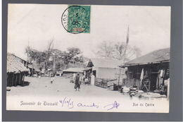 Cote D'Ivoire Souvenir De Tiassalé - Rue Du Centre 1909 OLD POSTCARD - Côte-d'Ivoire