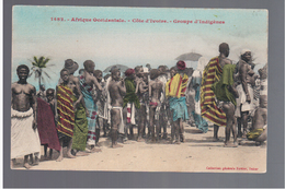 Cote D'Ivoire  Groupe D'Indigene Fortier Ca 1910 OLD POSTCARD - Côte-d'Ivoire