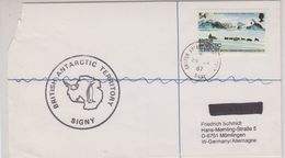 British Antarctic Territory 1987 Signy Ca 28 Ja 87 Signy (42454) Cover In Corner Damaged - Briefe U. Dokumente