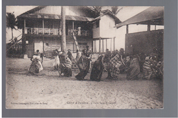 Cote D'Ivoire Tam Tam Krooboy Ca 1910 OLD POSTCARD - Côte-d'Ivoire