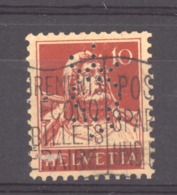 Suisse  :  Yv  138  (o)  Perfin Rare - Perforadas