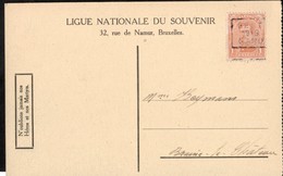 Carte Illustrée Affranchie Avec Un Timbre Préoblitéré Envoyée De Gand Vers Braine Le Château En 1919 - Rolstempels 1910-19