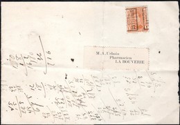 Bande Journal (fragment) Affranchie Avec Un Timbre Préoblitéré Envoyée De Bruxelles Vers La Bouverie En 1920 - Roller Precancels 1920-29