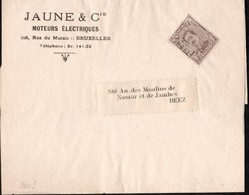 Bande Journal Affranchie Avec Un Timbre Préoblitéré Envoyée De Bruxelles Vers Beez En 1920 - Rollenmarken 1920-29