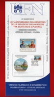 Vaticano - 2019 - Relazioni Diplomatiche TRA SANTA SEDE E POLONIA . Vedi Descrizione - Covers & Documents