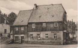 AK Grünhain HO Gaststätte Scharfe Ecke Beierfeld Aue Schwarzenberg Lauter Bernsbach Elterlein Schwarzbach Erzgebirge DDR - Grünhain