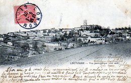 0026 - 32 - Lectoure Vue Panoramique ( Coté Midi ) - Cachet Condom - Cachet Rond C - Lectoure