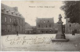 PLOUARET  La  Place  Statue De Luzel  Coll. Tirel-Hamon, Envoi 1916 - Plouaret