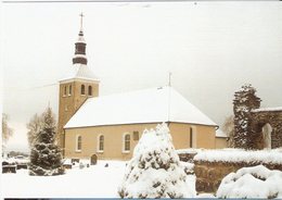 Sweden Card With Gudheim Kyrka, Church, Winter, Unused - Brieven En Documenten