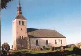 Sweden Card With Gudheim Kyrka, Church, Summer, Unused - Brieven En Documenten