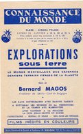 VP14.810 - Spéléologie - Affichette - FLERS - Cinéma Palace - Explorations Sous Terre - Récit De Mr Bernard MAGOS - Posters