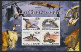 Burundi - 2011 - Bloc BF N°150 - Chauves-souris - Non Dentelé / Imperf. - Neuf Luxe ** / MNH / Postfrisch - Cote 18€ - Bats