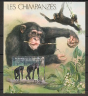Burundi - 2012 - Bloc BF N°275 - Chimpanzés - Neuf Luxe ** / MNH / Postfrisch - Schimpansen