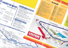 2 Tarifs 1981 & 1983 24H Du MANS Format A4 Recto/verso - Other & Unclassified