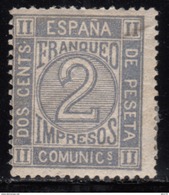 1872  EDIFIL Nº  116  MH - Unused Stamps
