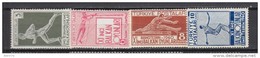 1940   YVERT  Nº 943 / 946   / * / - Unused Stamps