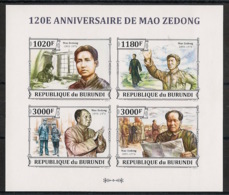 Burundi - 2013 - N°2178 à 2181 - Mao Tse-Tung - Non Dentelé / Imperf. - Neuf Luxe ** / MNH / Postfrisch - Cote 18€ - Mao Tse-Tung