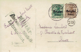 Marque Postale Militaire Allemande Guerre 1914/18 Libramont - Duits Leger