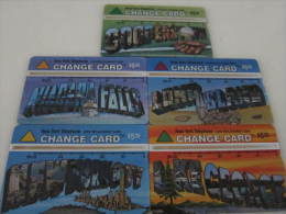 USA Optical Phonecard,New York Change Card, Landscape And Tourist Place,set Of 5,mint - Schede Olografiche (Landis & Gyr)