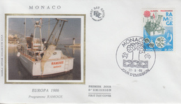 Enveloppe   FDC   1er  Jour   MONACO     EUROPA    1986 - 1986