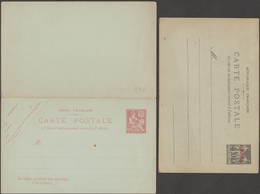 Alexandrie. Deux Entiers Postaux, Carte Postale Simple Et Avec Réponse Payée - Cartas & Documentos