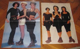 Bananarama - 2x Magazine Poster Yugoslavian And German EXTREMELY RARE - Magazines