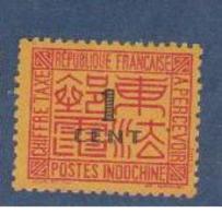 INDOCHINE        N°  YVERT  :  TAXE   60     NEUF AVEC  CHARNIERES      ( Ch 2/13  ) - Postage Due