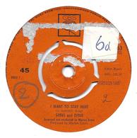 SP 45 RPM (7")   Steve And Eydie ‎  "  I Want To Stay Here  "  Angleterre - Jazz