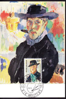 COB 1384 Sur CARTE MAXIMUM, RIK WOUTERS . (6AL477) - 1961-1970