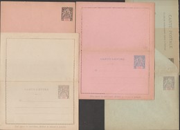 Grande Comore. 5 Entiers Postaux, Dont Deux Cartes-lettres - Storia Postale