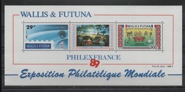 WALLIS ET FUTUNA   BF N° 4 ** -  BICENTENAIRE PHILEX 89 - Blokken & Velletjes