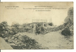 80 - BEUVRAIGNES / GUERRE 1914-1915 - Beuvraignes