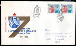 CZECHOSLOVAKIA 1981 5-Year Plan FDC.  Michel 2596 - FDC