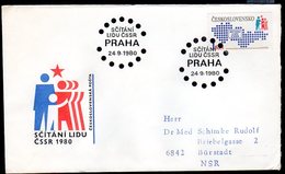 CZECHOSLOVAKIA 1980 National Census FDC.  Michel 2583 - FDC