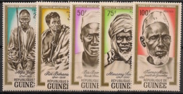 Guinée - 1962 - N°Yv. 115 à 119 - Martyrs Africains - Neuf Luxe ** / MNH / Postfrisch - Guinea (1958-...)