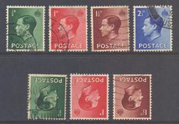 GB Scott 230/233 - SG457/460, 1936 Definitve & Inverted Watermark Sets Used - Gebruikt