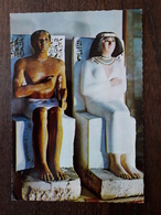 L6/144 Egypte. Musée Du Caire. Statue Du Prince Rahotep Et De La Princesse Nofert - Cairo